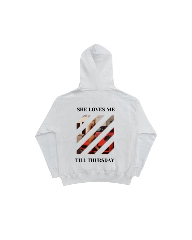 TILL THURSDAY HOODIE WHITE - BEALGND