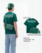 Bundle - Crossbody Monogram Bag & T-Shirt - BEALGND