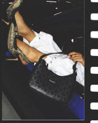 MOON BAG MONOGRAM BLACK - BEALGND