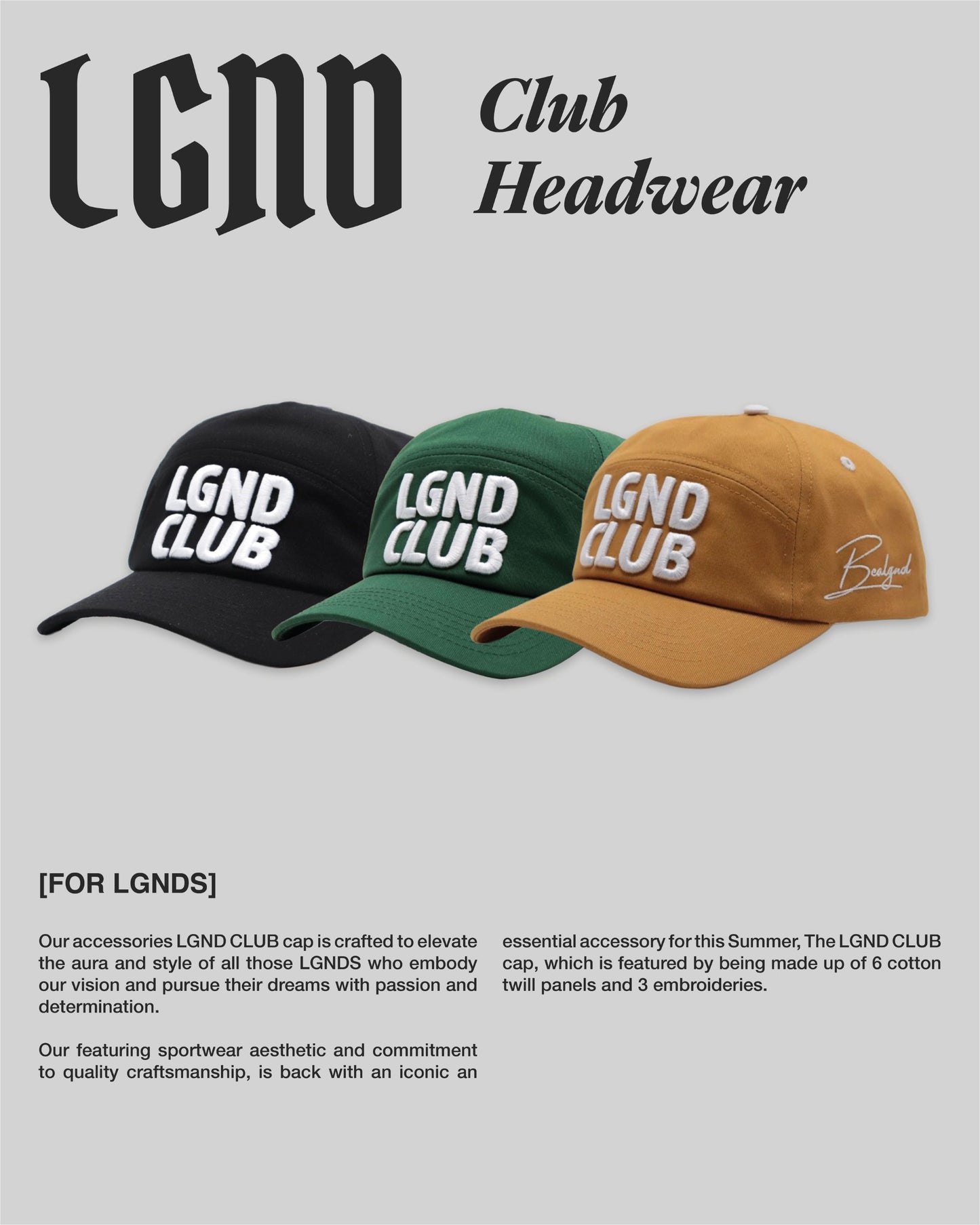 LGND CLUB CAP