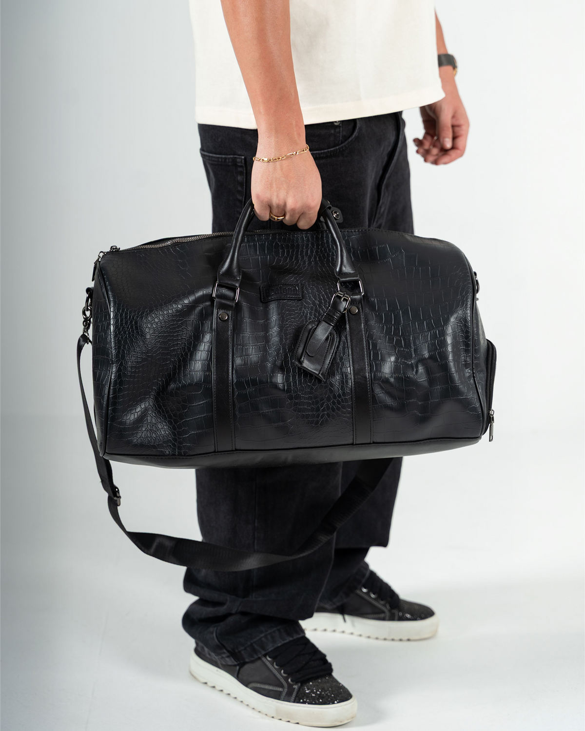 Croc Duffle Bag Black - BEALGND #Black