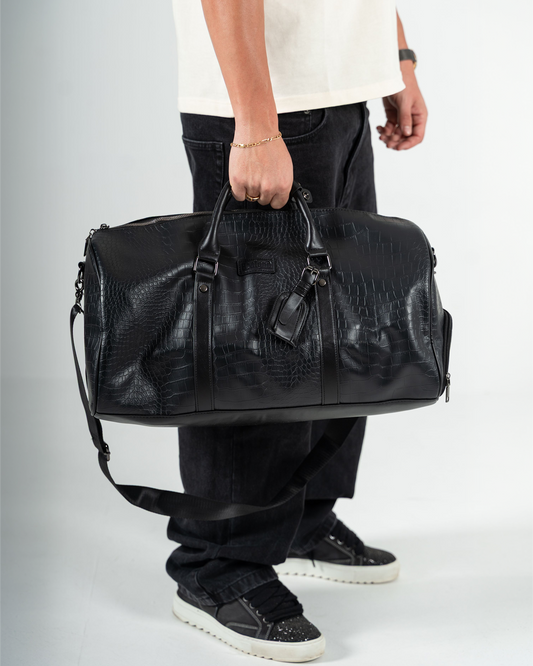 Croc Duffle Bag Black - BEALGND #Black