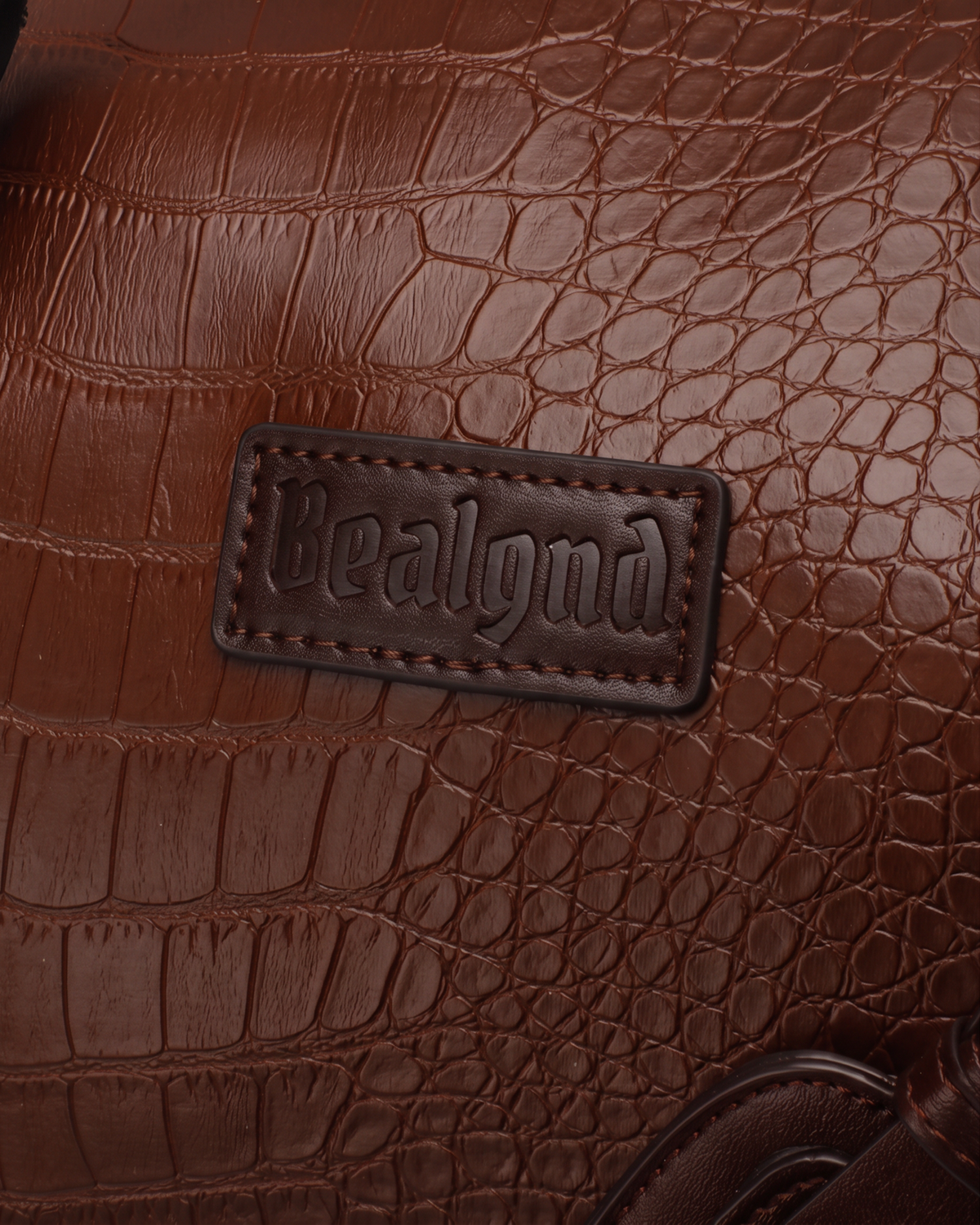 Croc Duffle Bag Brown - BEALGND #Brown