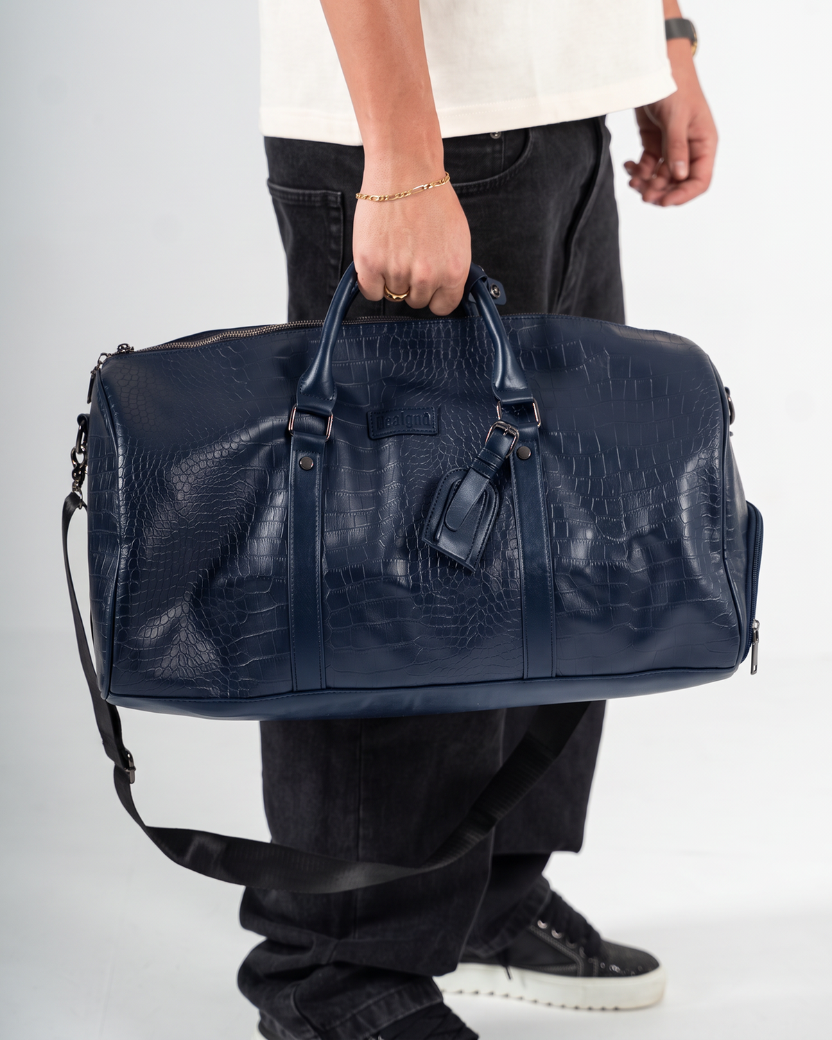 Croc Duffle Bag Blue - BEALGND #Blue