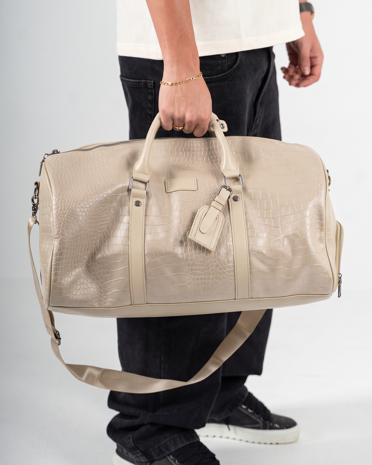 Croc Duffle Bag Beige - BEALGND #Beige