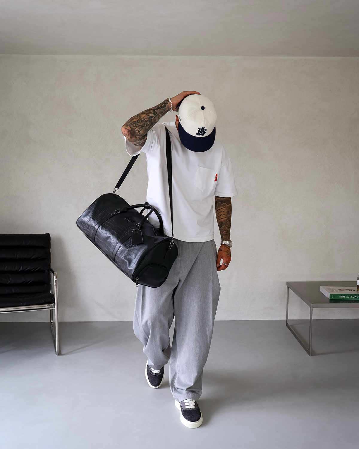 Croc Duffle Bag Black - BEALGND #Black